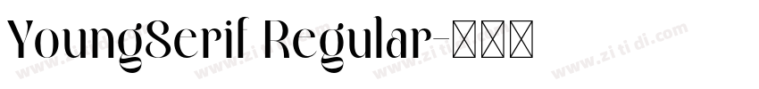 YoungSerif Regular字体转换 YoungSerif Regular字体转换